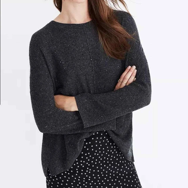 Madewell Donegal Northroad Gray Long Sleeve Pullover Sweater Size Extra Small