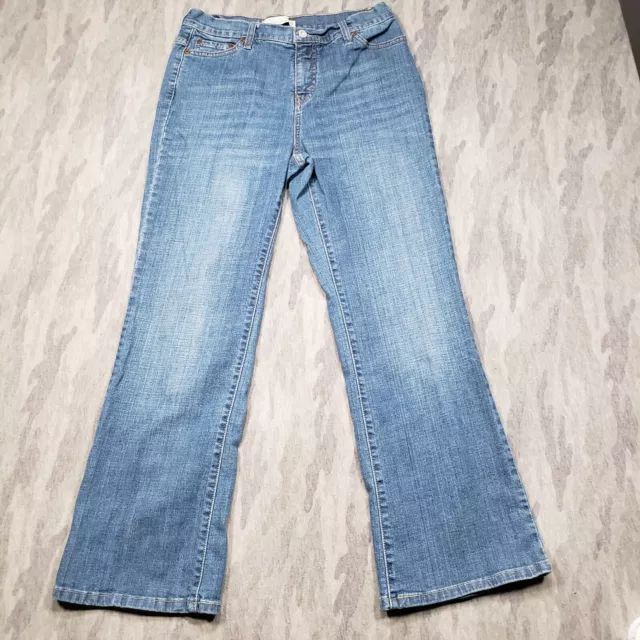 Levis 512 Jeans Womens 12 Short Blue Perfectly Slimming Boot Cut