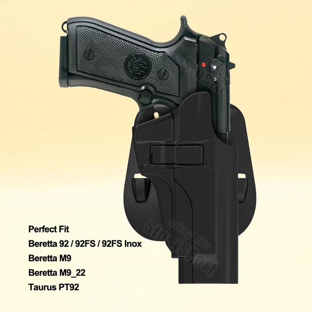 BERETTA 92 OWB Holster For Beretta 92 92FS 92FS Inox 4.9” 9mm