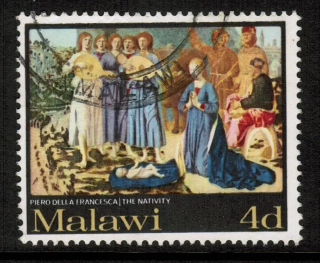 Malawi  1968 SG305 4d Christmas Paintings Nativity Piero della Francesca Used