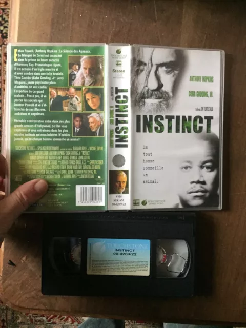 CASSETTE VIDEO VHS CINEMA instinct  anthony hopkins  jon turteltaub 1