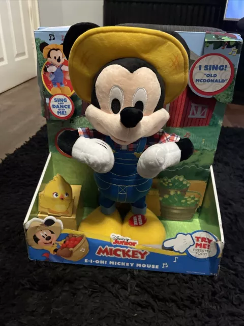 Mickey Mouse 30501 E-I-Oh! , Interactive Teddy Toy, Sings "Old MacDonald" MM1