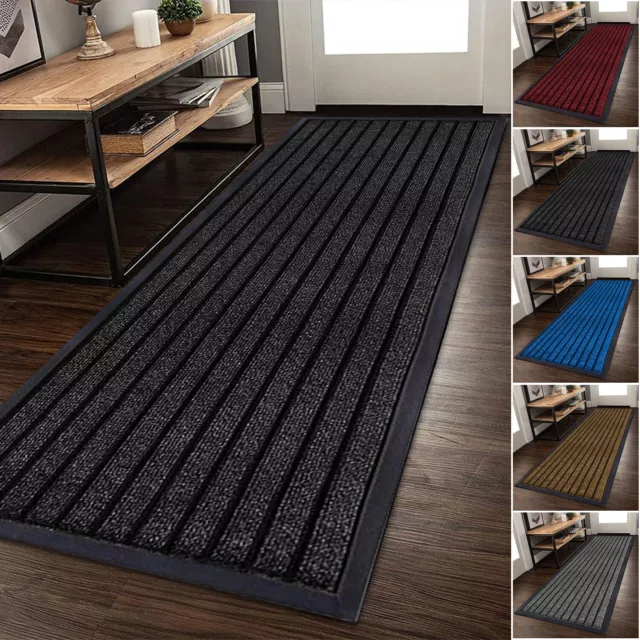 Non Slip Heavy Duty Barrier Door mat Rubber Back Dirt Trapper Kitchen Floor Mats