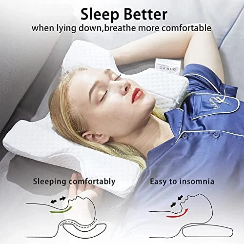 Cuddle Pillow Neck Cervical Pillow for Couples Sleeping Pillow Memory Foam Pi... 3