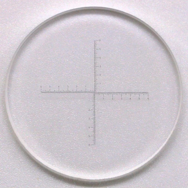 Eyepiece Micrometer For Biological Microscope Scale Cross Ruler Diameter 20 mm