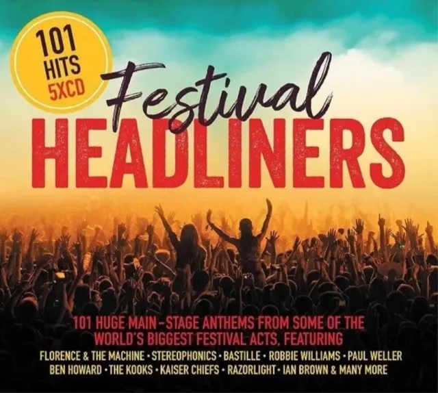 Rock Festival Anthems 5 CD (2018) NEW SEALED 5 Disc Box Set 101 Hits Indie