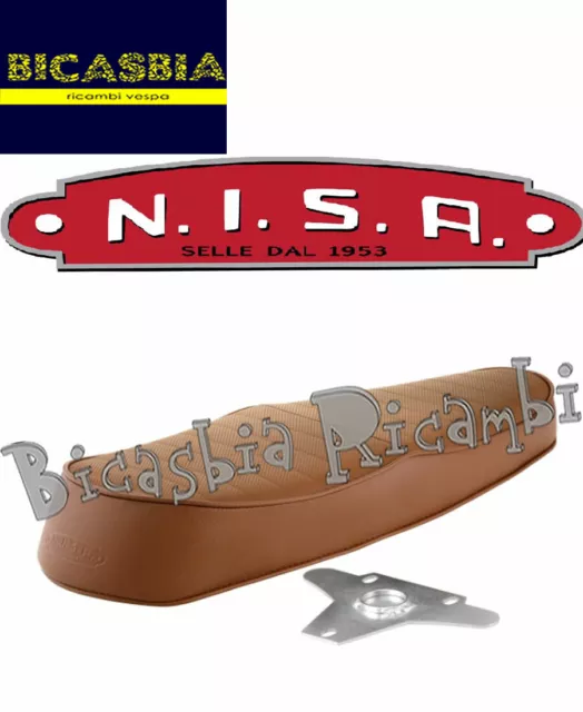 16580 - Selle Nisa Wave Marron Vespa 125 Gt GTR Ts Super Sprint