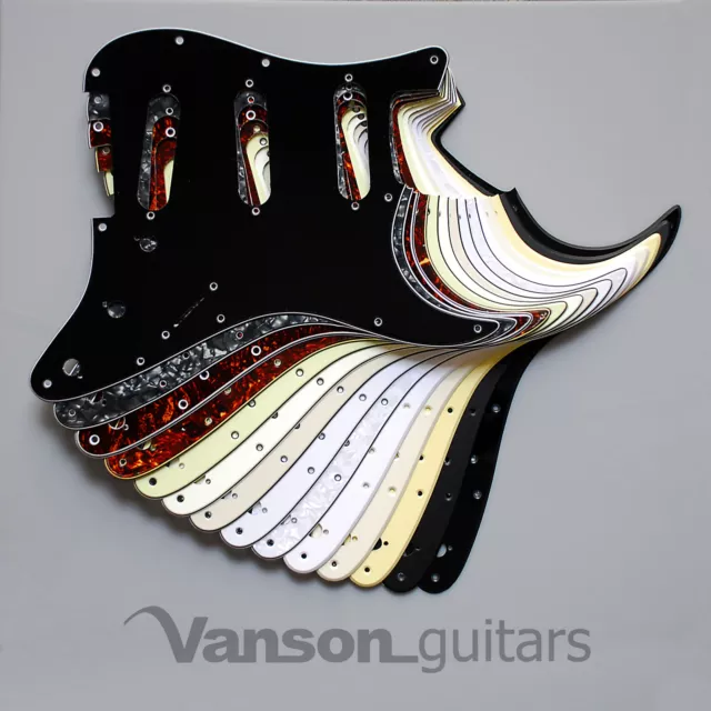 Pickguard plaque à gratter Vanson SSS ADAPTE DIRECTEMENT pour USA, MEX Fender® Stratocaster®