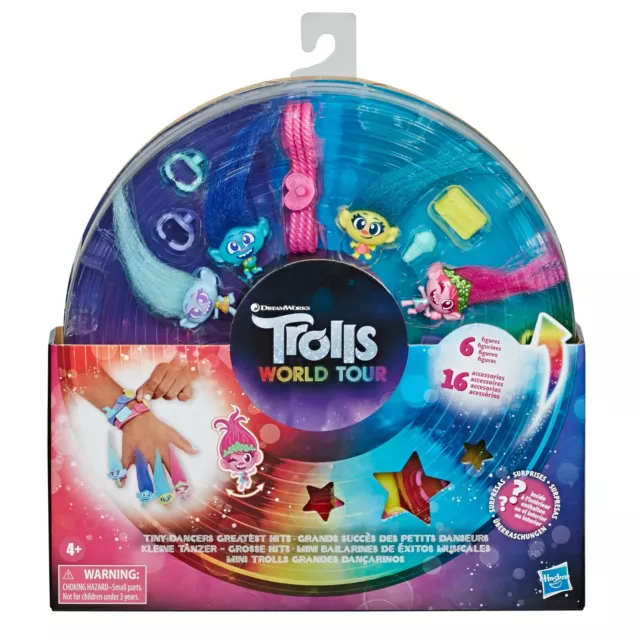 Trolls World Tour Tiny Dancers Greatest Hits 6 Figures 16 Wearable Accessories