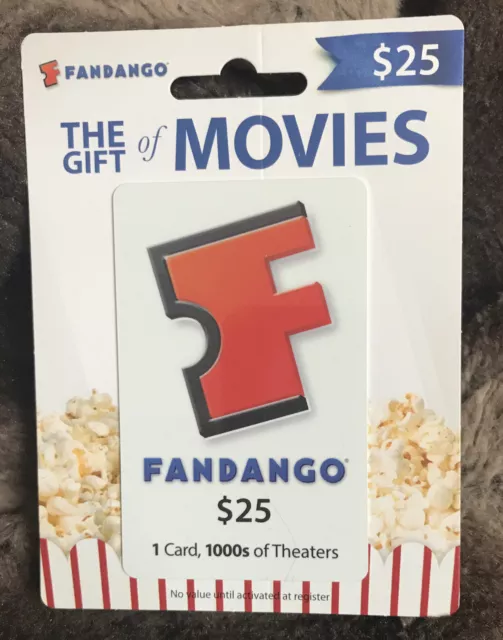 FANDANGO MOVIES GIFT CARD COLLECTIBLE “Give The Gift Of Movies” NO VALUE NEW