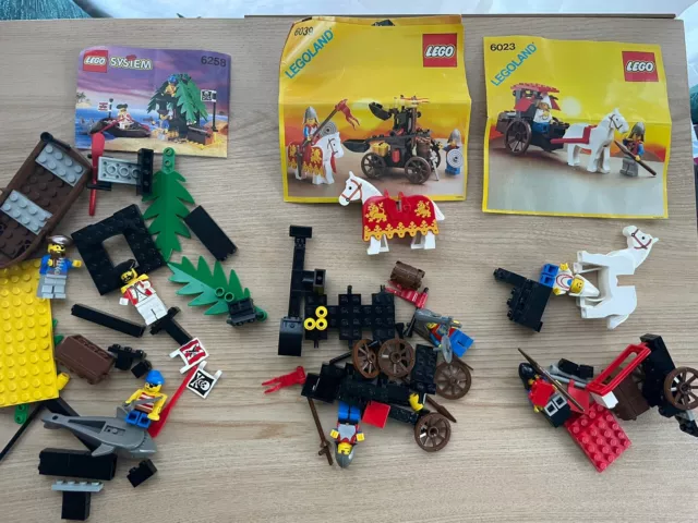 Lego Vintage Pirates Knight Konvolut 6017 6039 6023 6042 6257 6258 6260 UNVOLLSTÄNDIG 3