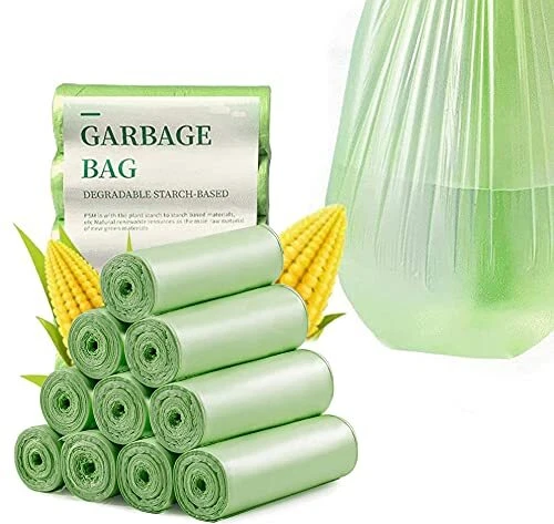 Tohoee Lot de 200 Sacs Poubelle Compostables Biodégradables et Recyclés Ultra...