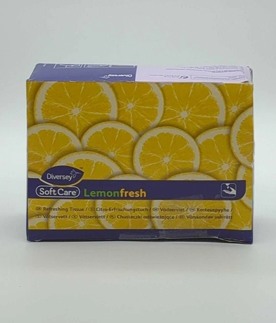 Diversey 7516226 Doux Soins Citron Frais Händehygienetücher