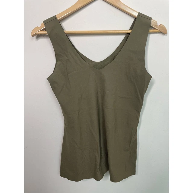 KNIX BY KNIXWEAR Shapewear Olive Green Tank Built in Shelf Bra Size L £