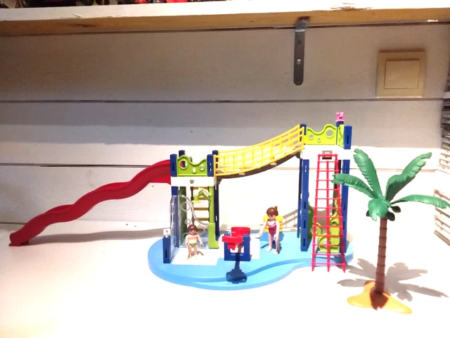 LOT PLAYMOBIL – Toboggan, Balançoire, Jeux De Parc/école – Parfait Pour Le Camping/vacances
