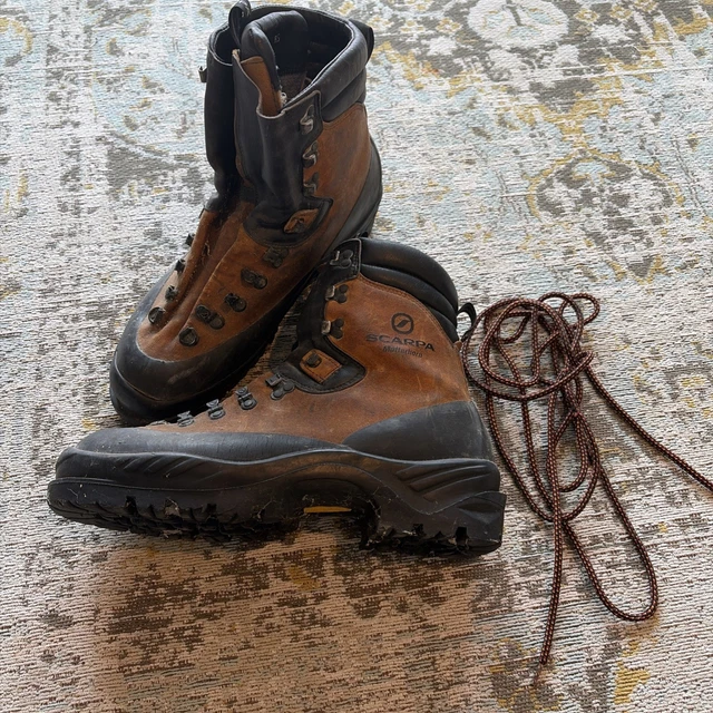 Bottes D'alpinisme Asolo AFS 103 Guide, Fibres Composite, Fabriquées En Italie (taille 11)