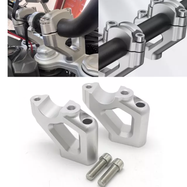 Front Handlebar Riser Mounting Clamp Adapter For Triumph Explorer Tiger 800 850