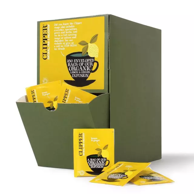 Clipper Tea Lemon & Ginger Inf 250's x1