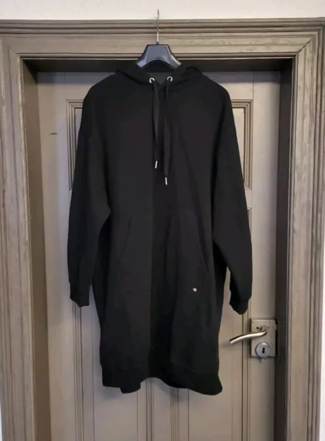 Damen Hoodie Kapuzenpullover Gr. XXL Longsize schwarz