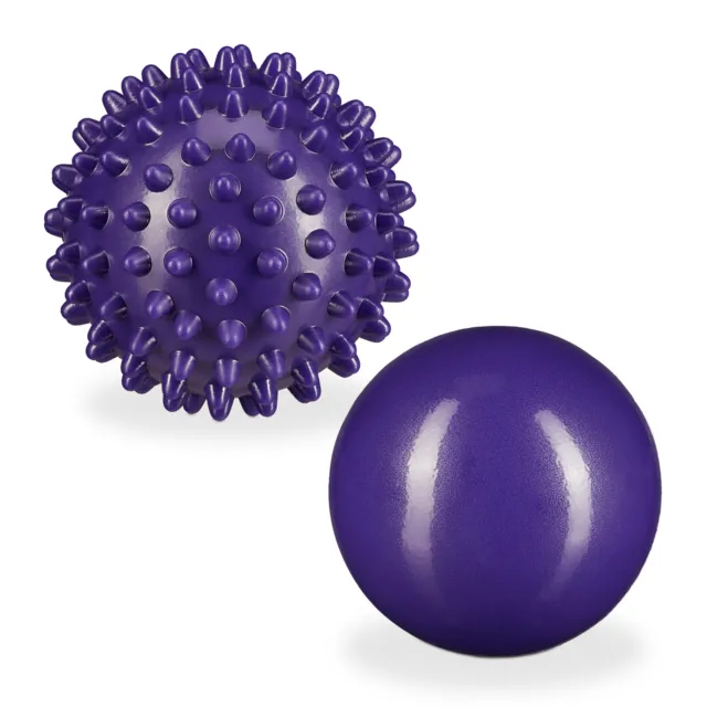 Palline da massaggio Set da 2 sfere trigger point ball rulli massaggianti nodi
