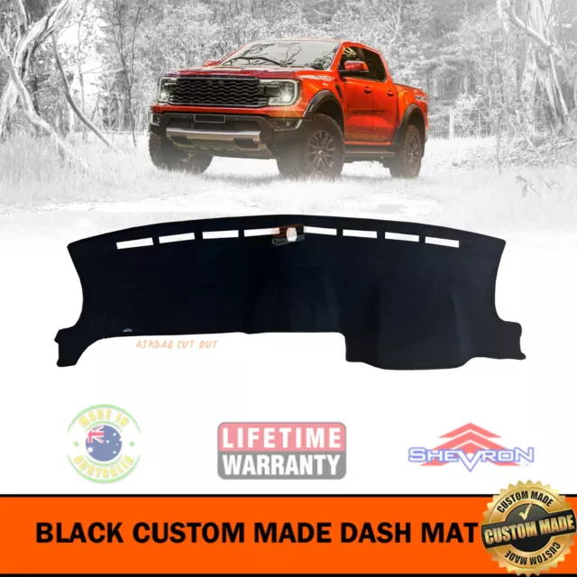 BLACK DASH MAT for FORD RANGER NEXT GEN RAPTOR May/20222024 DM1652 66