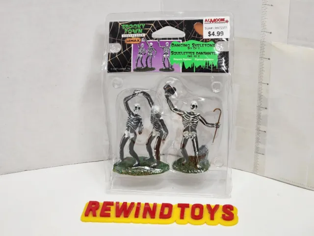 Lemax Spooky Town Collection Dancing Skeletons Halloween