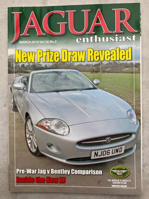 Jaguar Enthusiast Magazine - March 2010 - New XJ, Jag Heritage, S-Type, XK8, Mk2