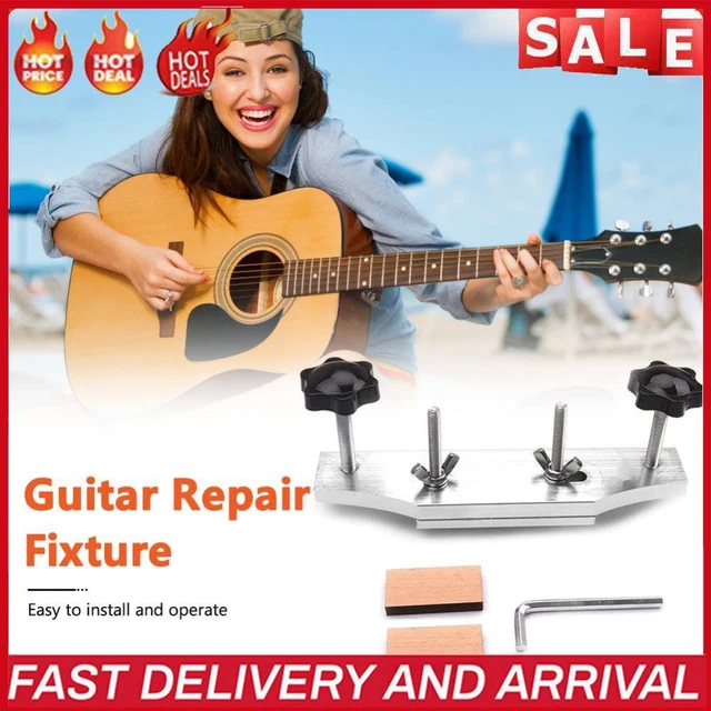 Acoustic Guitar Fixture Bonding Bridge Clamp Luthier Tools Set with Block Wrench