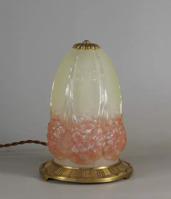 HETTIER VINCENT & MULLER FRERES : 1925 FRENCH ART DECO LAMP nightlamp 1930