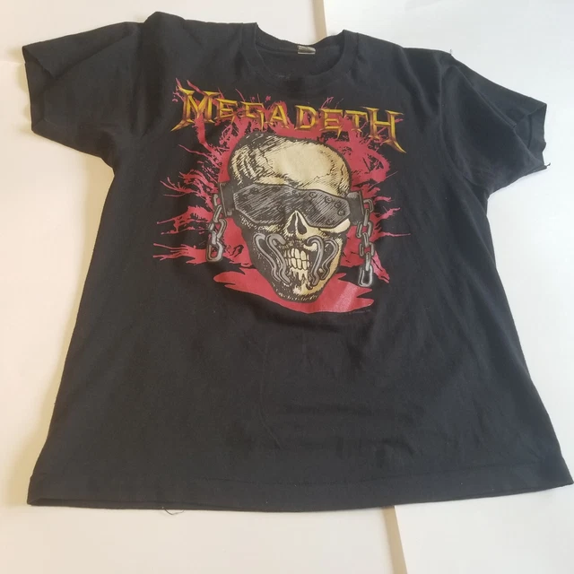 T-shirt Megadeth Tour Vintage Années 90 - Coton Unisexe, Tailles S à 5XL, Neuf Avec étiquette