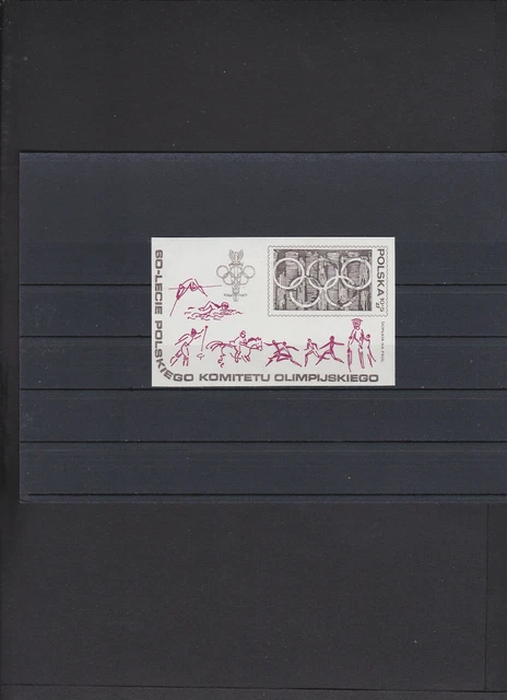 Polen Block 74  " Polnisches Olympische Komitee "  Postfrisch