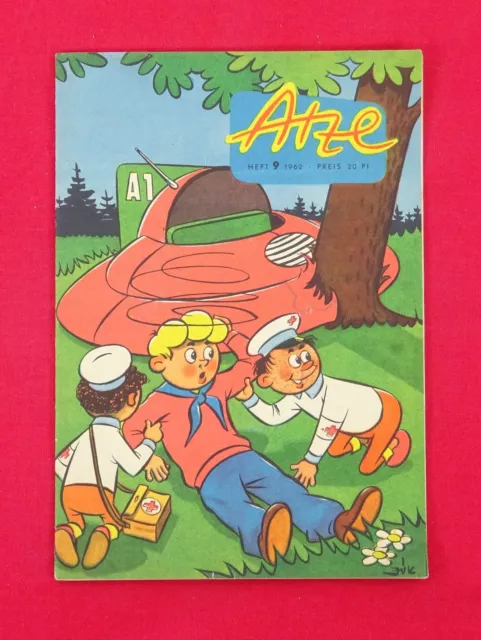 ATZE 1962 Nr. 9 DDR Comic Junge Pionier Junge Welt Fix und Fax