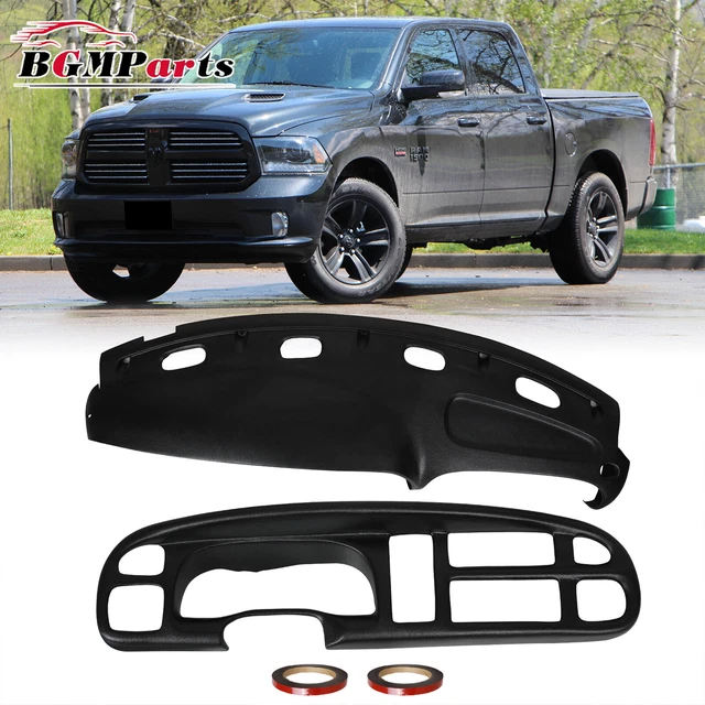Dash Board Dash Cover & Bezel Skin Kit For 1998 2000 2001 Dodge Ram Matte Black