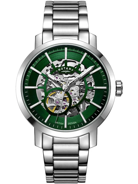 Rotary GB05350/24 Greenwich Automatico Orologio Uomo 42mm 5ATM