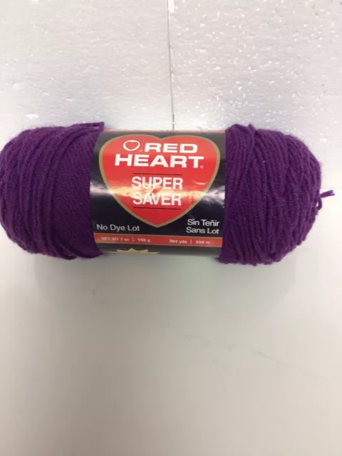 Red Heart Super Saver 4 Medium Acrylic Yarn 7 Oz Orchid