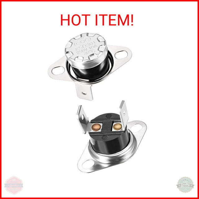Thermostat KSD301 220°C NF 16A - Interrupteur De Température à Disque, Normalement Fermé, Pour Four, Micro-ondes, Cafetière