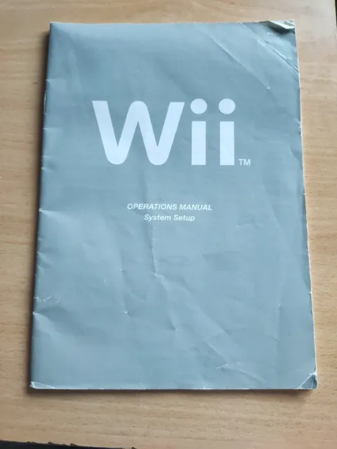 Nintendo Wii Operations Manual System Setup Used Condition Original Official