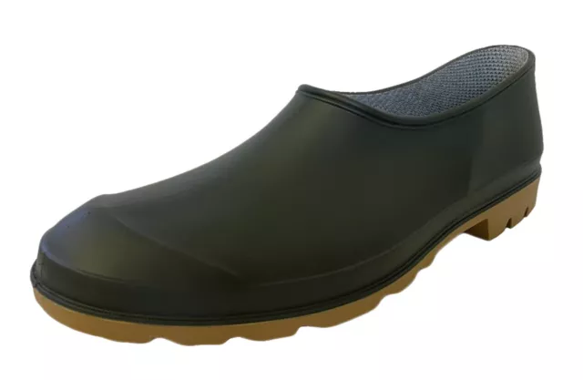 Olive Garden Clogs Unisex Waterproof Green Gardening Wellie Shoe Sizes 3 to 12