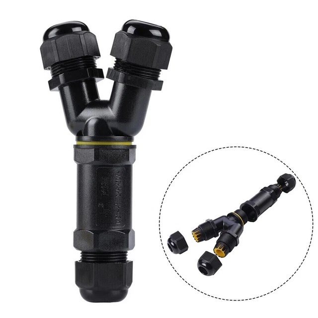 Forniture Elettriche Y-Sleeve Cavo a Y Maniche Cavo 5 Pin Nero PA66