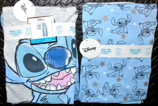 Stitch PJ Set Disney Primark Lilo Womens Ladies Pyjamas Pijamas Sizes 10 to 16