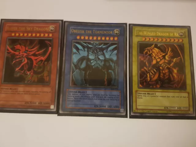 Slifer Obelisk Ra English GB1-001 GB1-002 GB1-003 Ultra Rare Yu-Gi-Oh!