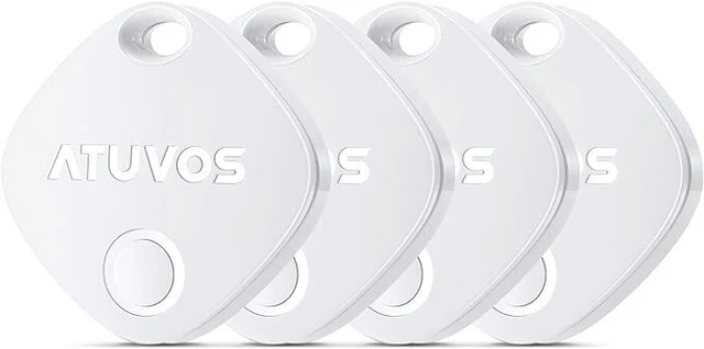 ATUVOS Smart Bluetooth Key Finder confezione da 4, Trova oggetti compatibile con Apple Find