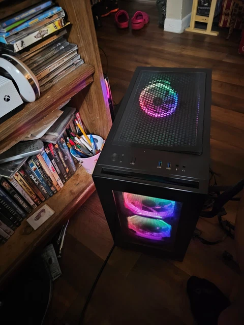 ATX MID TOWER gaming computer case w/Corsair CX 750M Power Supply and 3 ...
