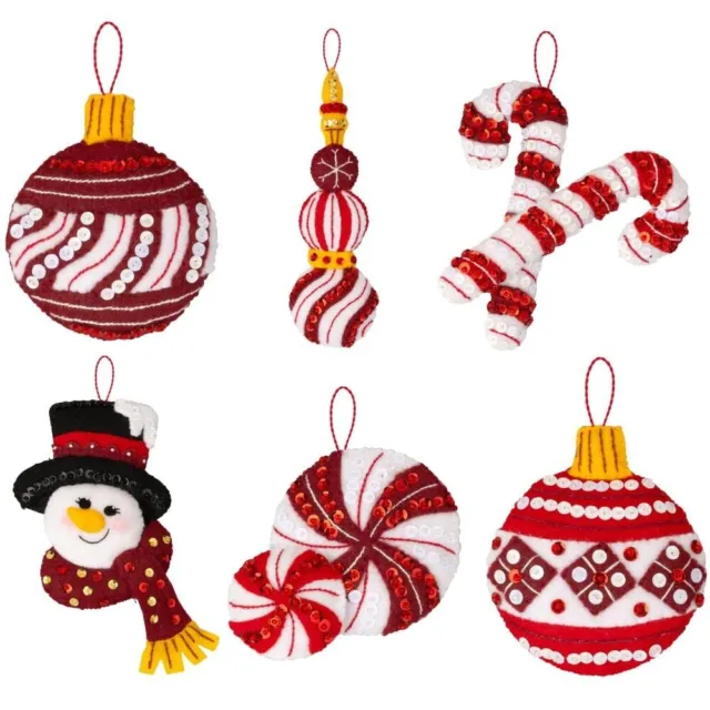 Bucilla Felt Ornaments Applique Kit Set of 6 - Christmas Angels