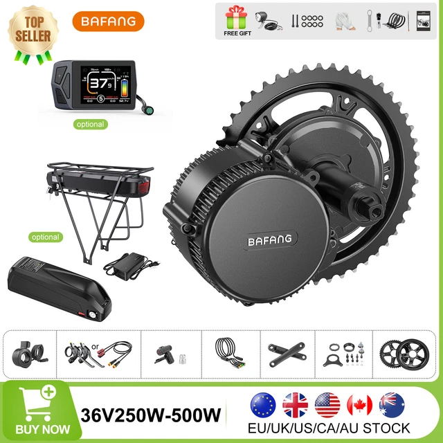 36V 250W500W BAFANG Motor Kits Electric Bike Conversion Kits DIY Ebike