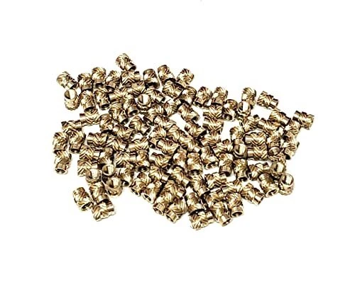 Corpco Knurled Brass Heat Insert M3 Nut for 3D Printed Projects 100pcs M3 4.6...