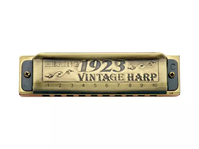 HARP HARMONICA HERING BLUE'S 1923 VINTAGE 1020  Key  Eb new BLUE JAZZ MUSIC SOND