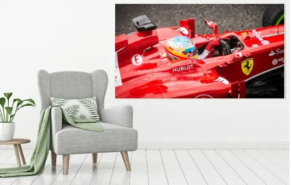 alonso-at-ferrari-f1-team- BEAUTIFUL PictureS Canvas choose your size