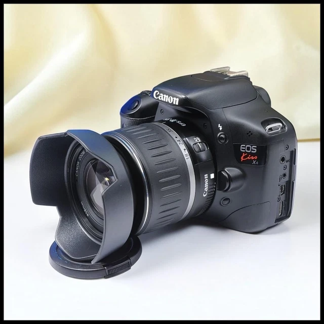CANON EOS KISS X4 with EF-S18-55mm and EF 80-200mm Lenses £329.86