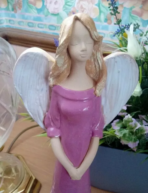 Hand Made Ceramic Angel 36 cm Tall Lady Women Figurine Ornament Home Decor Gift